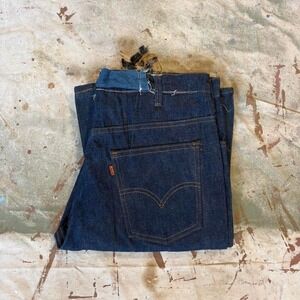 Vintage 1980s dark wash orange tab Levi's Jeans